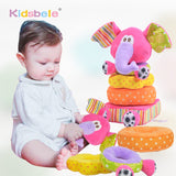 Educational Baby Toys Soft Plush Mobile Rattles  Toys Handbell