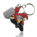 1pcs PVC Cartoon Figure  Key Chain Anime Hulk Batman Key Holder Christmas Gift