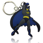 1pcs PVC Cartoon Figure  Key Chain Anime Hulk Batman Key Holder Christmas Gift