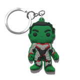 1pcs PVC Cartoon Figure  Key Chain Anime Hulk Batman Key Holder Christmas Gift