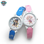 Children's Electronic Waterproof Watch Leather Strap Boys Girl Quartz Watch Kids Gift