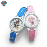 Children's Electronic Waterproof Watch Leather Strap Boys Girl Quartz Watch Kids Gift