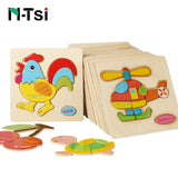 Toddlers Developing Jigsaw Educational Kids Toys For Children Game Cartoon Animal Gift 3 Years