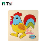 Toddlers Developing Jigsaw Educational Kids Toys For Children Game Cartoon Animal Gift 3 Years