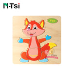 Toddlers Developing Jigsaw Educational Kids Toys For Children Game Cartoon Animal Gift 3 Years