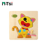 Toddlers Developing Jigsaw Educational Kids Toys For Children Game Cartoon Animal Gift 3 Years