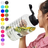 Plastic Wide Mouth Big Drinking Water Bottles Tourism GYM Travel Unique Item