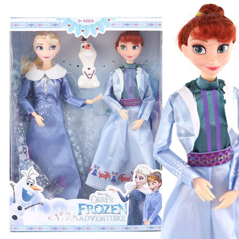 Disney Anime Frozen  Dolls Birthday Gifts Toys for Children Girl