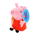 Original 19cm Peppa Pig George Animal Stuffed Plush Toys Cartoon Family Friend Pig Party Dolls For Girl Children Birthday Gifts