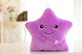 Pillow Soft Stuffed Plush Glowing Colorful Stars Cushion Led Light Toys Gift For Kids