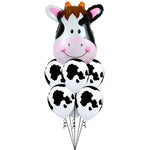 7 pcs/lot Tiger Zebra Cow Animal Air Helium Party Decor Theme Supplies Toys