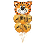 7 pcs/lot Tiger Zebra Cow Animal Air Helium Party Decor Theme Supplies Toys