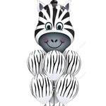 7 pcs/lot Tiger Zebra Cow Animal Air Helium Party Decor Theme Supplies Toys