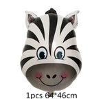 7 pcs/lot Tiger Zebra Cow Animal Air Helium Party Decor Theme Supplies Toys