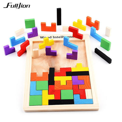 Math Toys For Children Model Wooden Learning Education Montessori 3D Puzzle