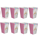 1set Unicorn Party Supplies Pink Rainbow Kids Birthday Decor