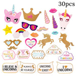 1set Unicorn Party Supplies Pink Rainbow Kids Birthday Decor