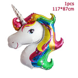 1set Unicorn Party Supplies Pink Rainbow Kids Birthday Decor