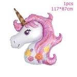 1set Unicorn Party Supplies Pink Rainbow Kids Birthday Decor