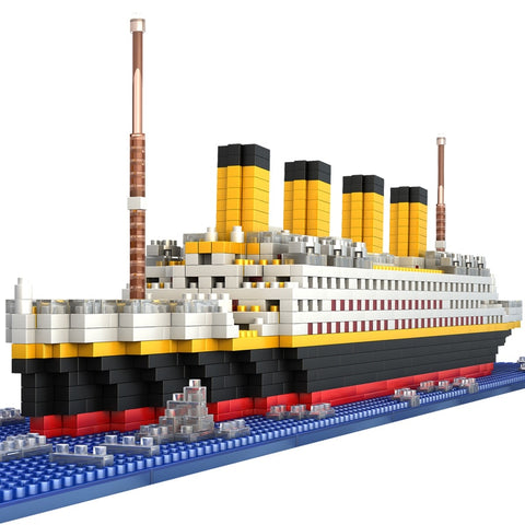 1860pcs Titanic Cruise Ship model Diamond Building  DIY  Blocks Kit  kids toys gift