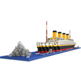 1860pcs Titanic Cruise Ship model Diamond Building  DIY  Blocks Kit  kids toys gift