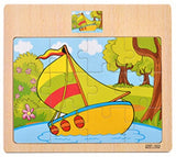 Educational Wooden Toys for Children Early Learning 3D Cartoon Animal Traffic Puzzle Kids Math Jigsaw