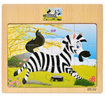 Educational Wooden Toys for Children Early Learning 3D Cartoon Animal Traffic Puzzle Kids Math Jigsaw