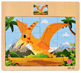 Educational Wooden Toys for Children Early Learning 3D Cartoon Animal Traffic Puzzle Kids Math Jigsaw