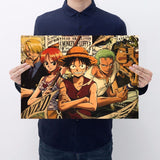 16 styles One Piece Action Figure Poster Paper Luffy Wanted Boys Gifts