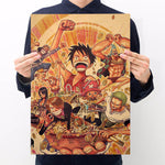 16 styles One Piece Action Figure Poster Paper Luffy Wanted Boys Gifts