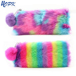 2020 Cute Multi-Color Rainbow Pencil Case Women Girls School Supplies Bag