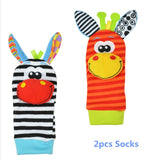 Infant Baby Kids Socks rattle toys Wrist Rattle and Foot Socks 20% off