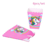 Gift Bag Birthday Party Decorations Bags Unicorn Theme Supplies Packaging Candy Box