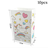 Gift Bag Birthday Party Decorations Bags Unicorn Theme Supplies Packaging Candy Box