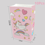 Gift Bag Birthday Party Decorations Bags Unicorn Theme Supplies Packaging Candy Box