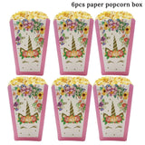 Gift Bag Birthday Party Decorations Bags Unicorn Theme Supplies Packaging Candy Box