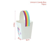 Gift Bag Birthday Party Decorations Bags Unicorn Theme Supplies Packaging Candy Box