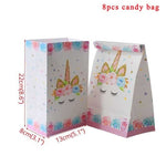 Gift Bag Birthday Party Decorations Bags Unicorn Theme Supplies Packaging Candy Box