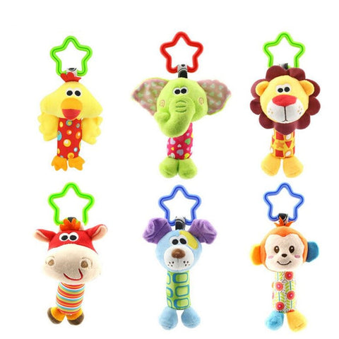 Baby Kids Rattle Cartoon Animal Rattles Infant Baby Toys Gifts 35% off