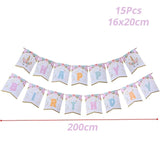 Girl Birthday Party Pink Unicorn Paper Plate Cup Napkin Disposable Tableware Sets