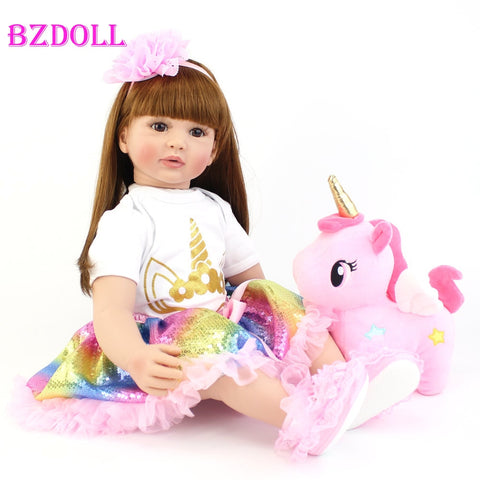 Toddler Doll Toy Cloth Body Alive Bebe Girl Birthday Gift