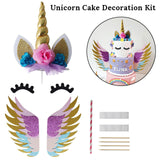 Unicorn Banner Plates Balloons Napkin Cupcake Baby Shower Kids Birthday Decorations