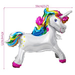 Unicorn Banner Plates Balloons Napkin Cupcake Baby Shower Kids Birthday Decorations