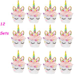 Kit Unicorn Balloon Cups Plates Napkin Kids Birthday Unicornio Party Supplies