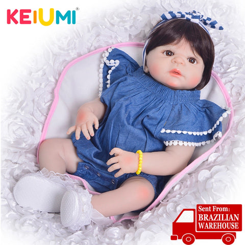 Full Body Silicone Reborn Baby Dolls For kids Princess Dolls Reborn Fashion Gift