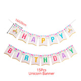 Unicorn Party Supplies Kids Disposable Tableware Set Paper Plates Cup