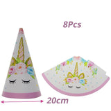 1set Birthday Party Decoration Rainbow Unicorn 3-tier Paper Cake Stand Baby shower