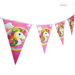 1set Birthday Party Decoration Rainbow Unicorn 3-tier Paper Cake Stand Baby shower