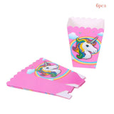 1set Birthday Party Decoration Rainbow Unicorn 3-tier Paper Cake Stand Baby shower