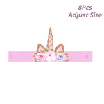 1set Birthday Party Decoration Rainbow Unicorn 3-tier Paper Cake Stand Baby shower